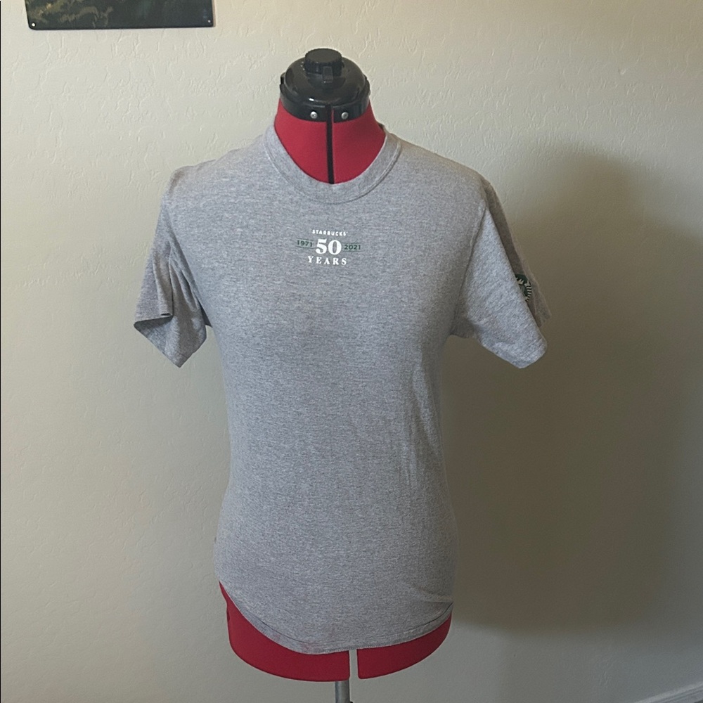 Starbucks 50th anniversary Gray T-Shirt